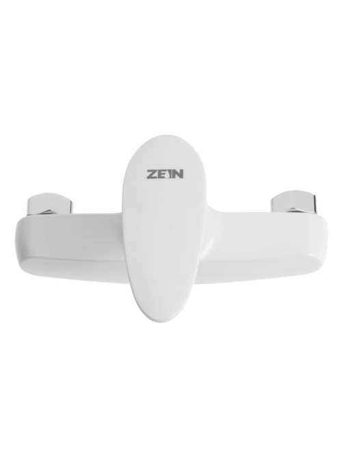 Смеситель для душа ZEIN Z3670, однорычажный, без душевого набора, белый