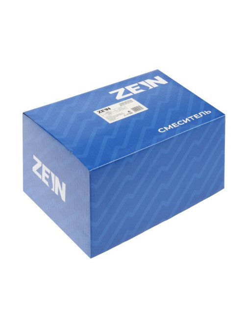 Смеситель для ванны ZEIN Z3727, двухвентильный, излив 10 см, лейка 3 режима, хром