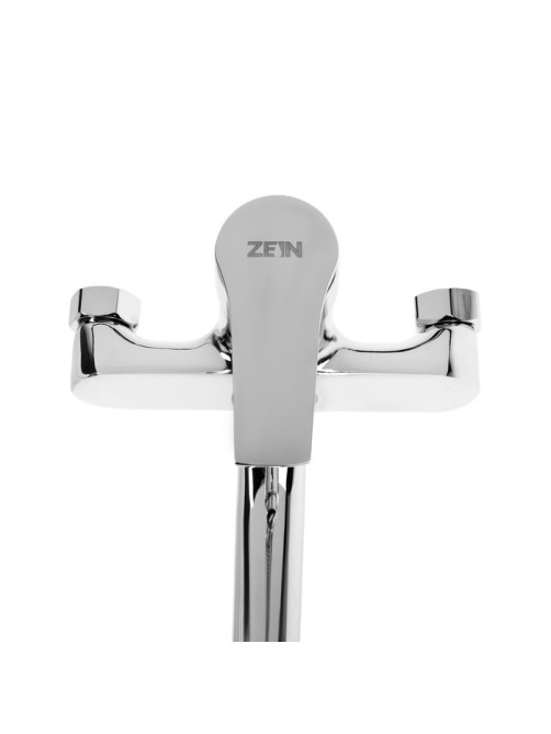 Смеситель для ванны ZEIN Z3846, однорычажный, душевой набор, лейка 5 режимов, хром