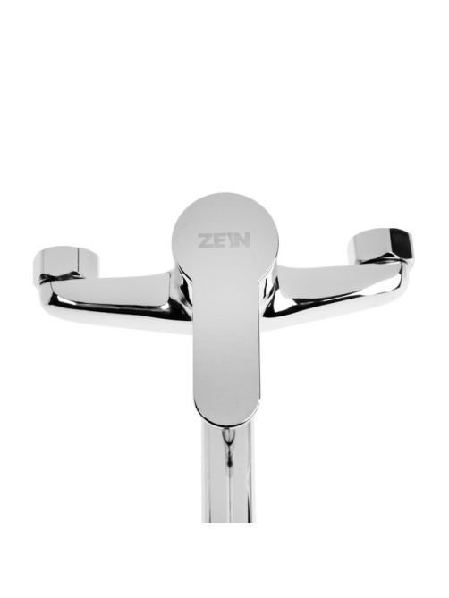 Смеситель для ванны ZEIN Z3378, картридж 35 мм, с душевым набором, лейка 4 режима, хром