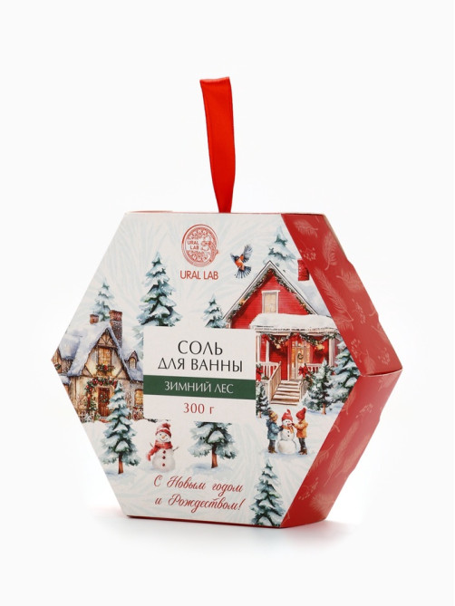 Соль для ванны, аромат зимний лес, 300 г, URAL LAB