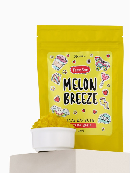Соль для ванны, аромат дыни 250 г, TEEN BEE