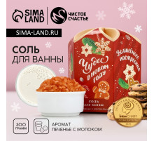 Соль для ванны «Чудес в Новом году!», 300 г, аромат печенья с молоком, Чистое счастье