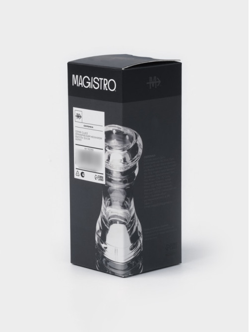 Солонка для специй Magistro Glace, 12.6 см, акрил, прозрачная