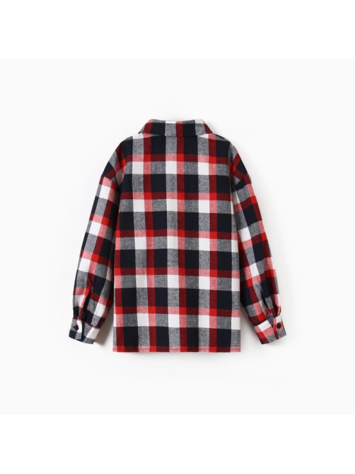 Рубашка для мальчика в клетку KAFTAN, размер 32 (110-116 см)