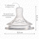 Соска на бутылочку M&B Natural, антиколиковая, от 6 мес.(Х), широкое горло Ø50 мм., быстрый поток, для густого питания