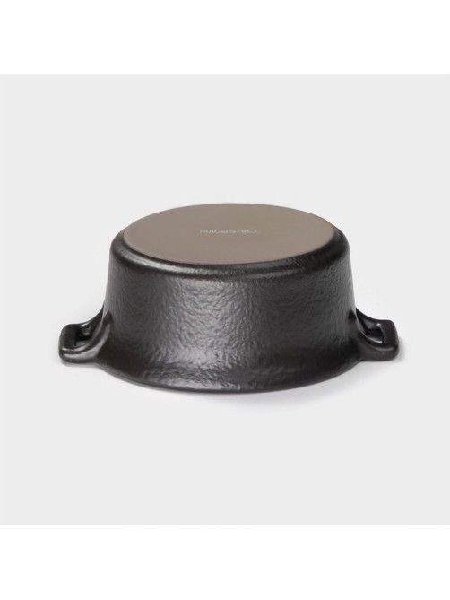 Соусник Magistro Black style, 125 мл, фарфор, чёрный