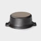 Соусник Magistro Black style, 125 мл, фарфор, чёрный