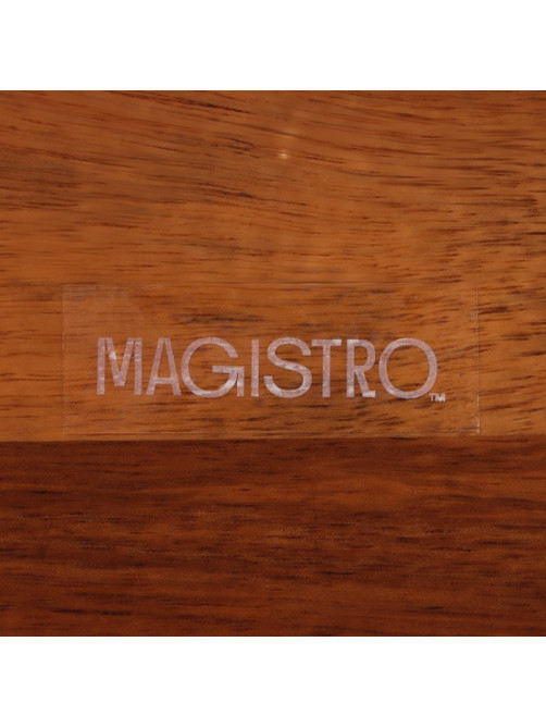 Набор соусников на деревянной подставке Magistro «Галактика», 4 предмета: 3 соусника 100 мл, подставка 33×9×5 см, фарфор, чёрный