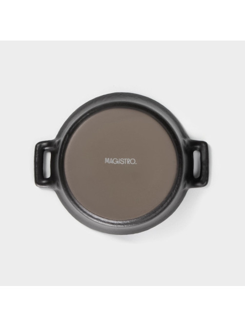 Соусник Magistro Black style, 125 мл, фарфор, чёрный