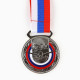 Медаль тематическая серебро «Плавание», d=5 см, с лентой