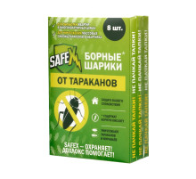 Средство от тараканов SAFEX, борные шарики, набор, 3 коробки по 8 шт.