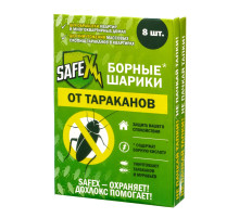 Средство от тараканов SAFEX, борные шарики, набор, 2 коробки по 8 шт.