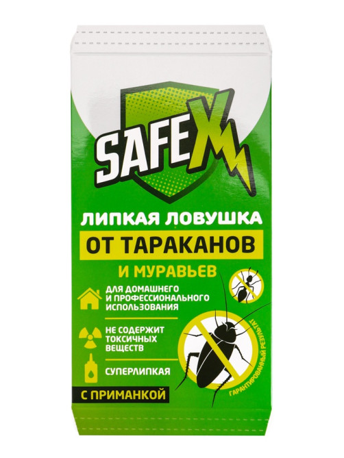 Средство от тараканов, муравьев Клеевая-ловушка SAFEX, набор 15 шт.