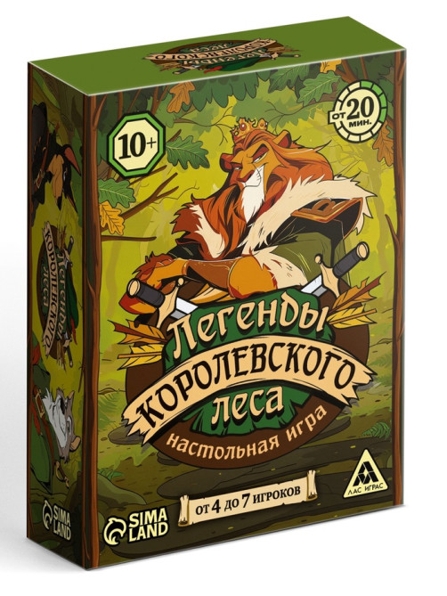 Настольная игра «Легенды королевского леса», 112 карт, 10+