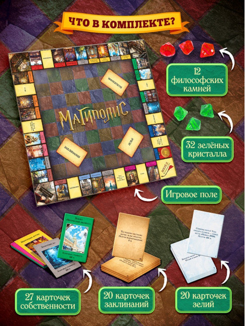 Настольная игра «Магиполис», экономическая, 12+