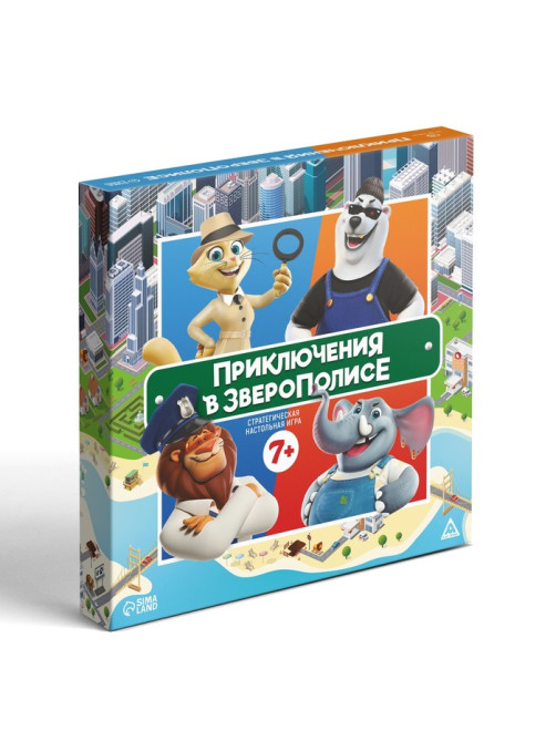 Настольная игра «Приключения в Зверополисе», 7+