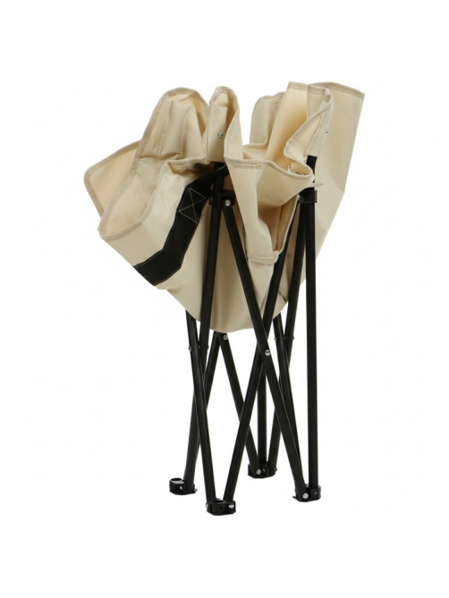 Кресло складное maclay, 65×58×66 см, до 120 кг, бежевое