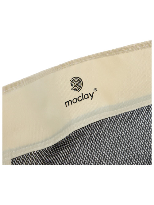 Кресло складное maclay, с подстаканником, 48×48×76 см, до 100 кг, бежевое