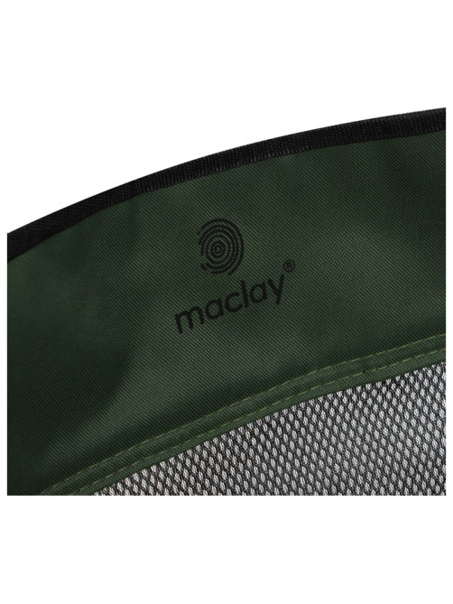 Кресло складное maclay, с подстаканником 48×48×76 см, до 100 кг, зелёное