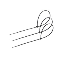 Хомут нейлоновый для стяжки, ТУНДРА, 3.6×300 мм, черный, 25 шт.