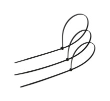 Хомут нейлоновый для стяжки, ТУНДРА, 3.6×370 мм, черный, 100 шт.