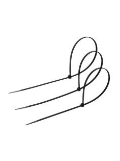 Хомут нейлоновый для стяжки, ТУНДРА, 4.8×370 мм, черный, 100 шт.