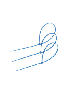 Хомут нейлоновый для стяжки, ТУНДРА, 3.6×250 мм, синий, 25 шт.