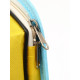 Сумка - переноска каркасная «Кошачий вид», 41×27×25 см, жёлтая, бирюзовая