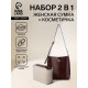 Сумка женская TEXTURA на винтовом замке, 24×11×24 см, коричневая