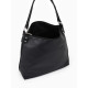 Сумка - мешок женская TEXTURA, на молнии, 32×11×32 см, чёрная
