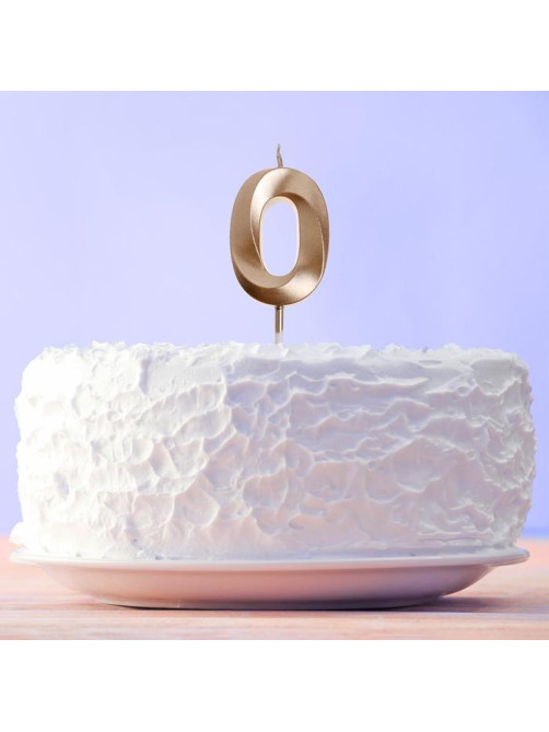 Свеча для торта, цифра «0», 11.5×2.3 см
