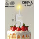 Свеча для торта «Серебряный узор», цифра 5
