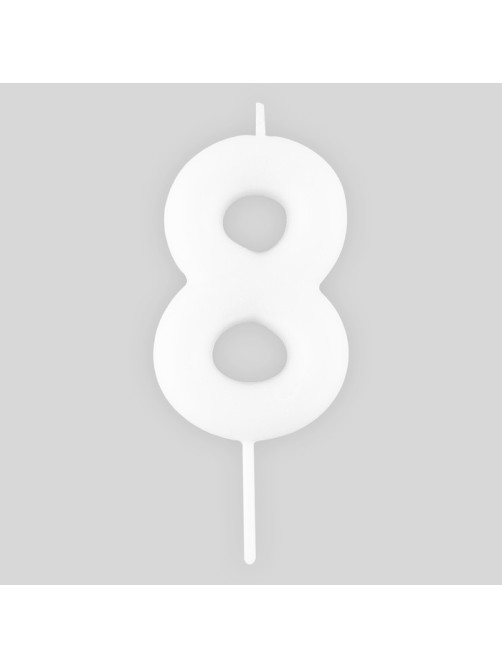 Свеча для торта, цифра «8», светится в темноте, 3.8×8 см