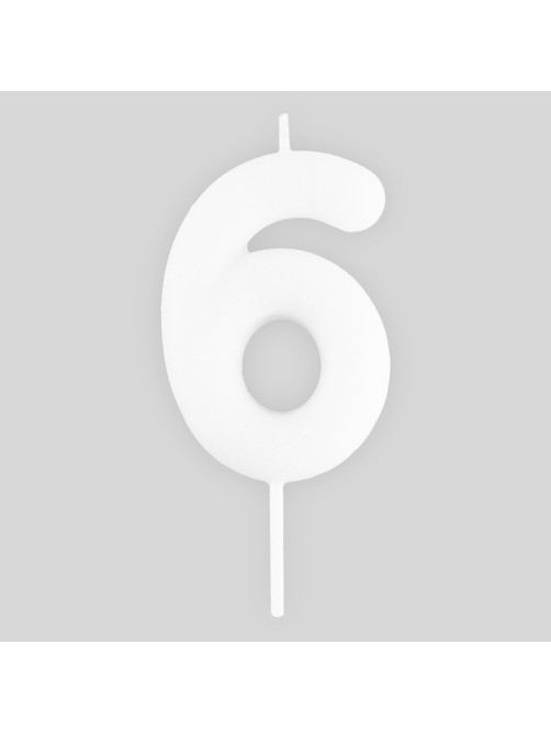 Свеча для торта, цифра «6», светится в темноте, 3.8×8 см