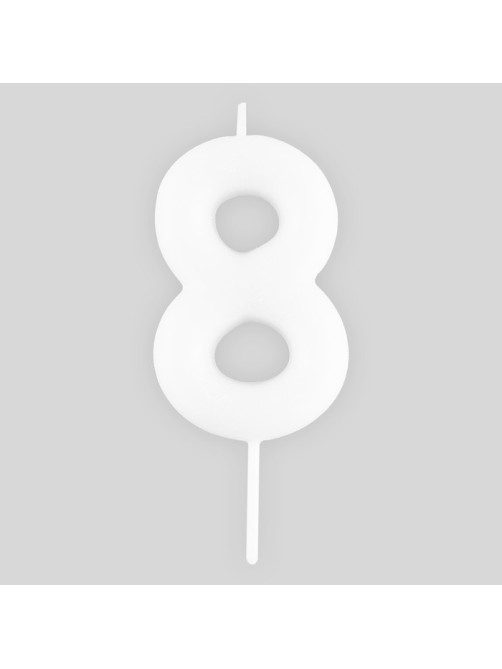 Свеча для торта, цифра «8», светится в темноте, 3.8×8 см