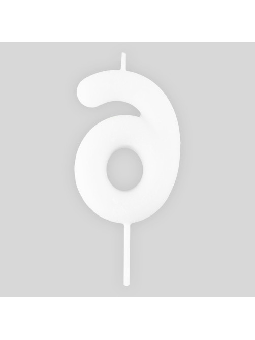 Свеча для торта, цифра «6», светится в темноте, 3.8×8 см