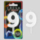 Свеча для торта, цифра «9», светится в темноте, 3.8×8 см