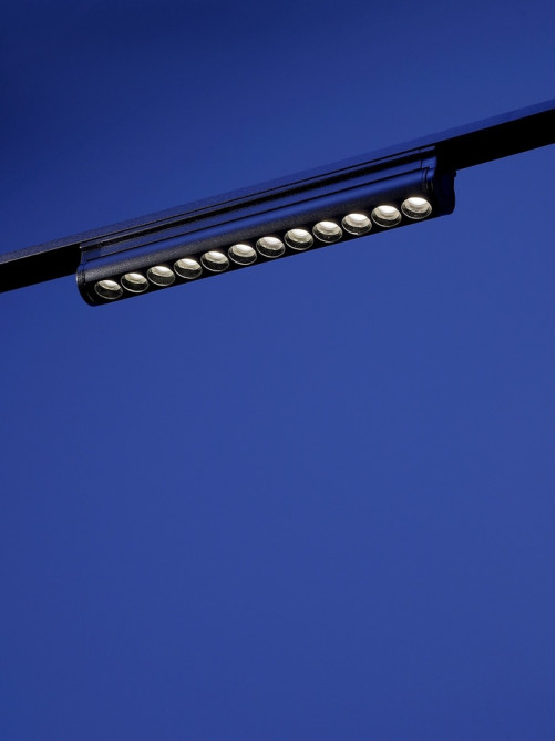 Трековый светильник FTL-005, серия Flat, поворотный, 12 Вт, 48 В, 4000К, 230 мм, чёрный, свечение нейтральное белое