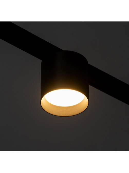 Светильник трековый BayerLux SLIM «Бочонок», LED, 8 Вт, 3000K-6000К, 48 В, CRI90, 8×8×6.2 см, чёрный