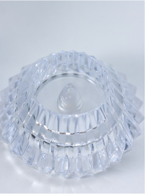 Светодиодная свеча LED - ночник RISALUX «В чаше», от батареек 3×LR1130, прозрачный, 6×6×4 см