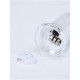 Светодиодная свеча LED - ночник RISALUX «С подтёками», 3×LR41, прозрачный, 3.5×3.5×7.2 см