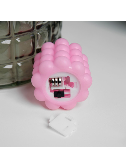 Светодиодная фигура «Свеча шарики» 5×5 см, от батареек AG13×3, свечение тёплое белое