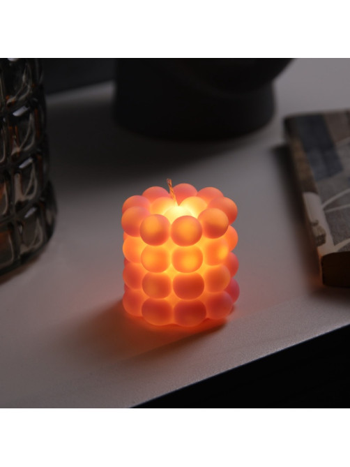 Светодиодная фигура «Свеча шарики» 5×5 см, от батареек AG13×3, свечение тёплое белое