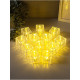 Светодиодная свеча LED - ночник RISALUX «В кубе», 3×LR1130, прозрачный, 4.7×4.7×4.7 см