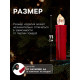 Светодиодные «Свечи на прищепках красные» 11 см, набор 10 шт., 10 LED, от батареек ААх10, пульт, свечение тёплое белое