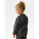 Свитшот детский флисовый MINAKU: Fleece Soft, серый, рост 122-128 см