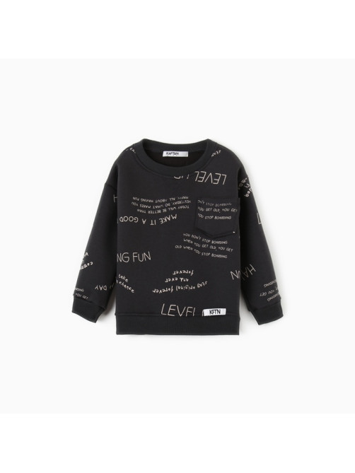 Свитшот детский с начёсом KAFTAN: Level up, серый, размер 28 (86-92 см)