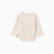 Свитшот детский флисовый MINAKU: Fleece Soft, бежевый, рост 110-116 см