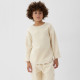 Свитшот детский флисовый MINAKU: Fleece Soft, бежевый, рост 104-110 см